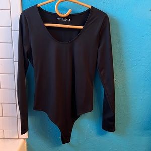 Abercrombie and Fitch seamless fabric scoop neck bodysuit